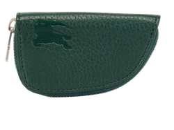 Burberry Shield Coin Pouch, Leather, Green, MII, DB, 2*